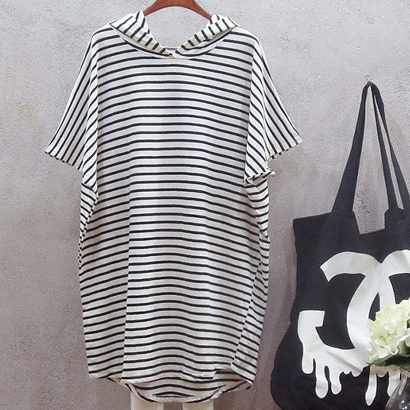 Summer New Korean Style Loose  - Korean Style A Line Shirt Dress ulasan dan harga